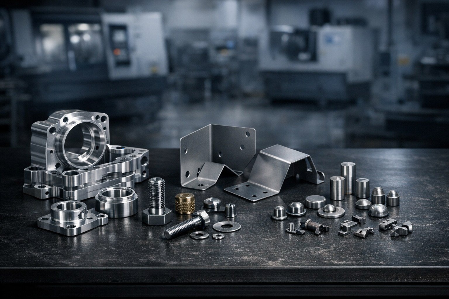 One services portfolio for precision parts and industrial hardware